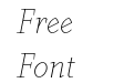 Farrerons Serif Thin Italic