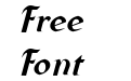 Federhozen Bold Italic