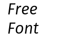 Fira Sans Book Italic