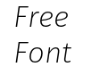 Fira Sans Extra Light Italic