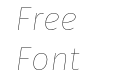 Fira Sans Hair Italic