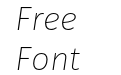 Fira Sans Ultra Light Italic