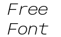 Fonetika Mono Unlicensed Trial Extra Light Italic