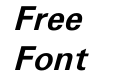 Free Universal Bold Italic