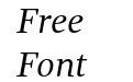 Gandhi Serif Italic