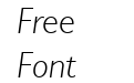 Gill Sans Light Italic