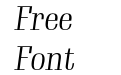 Gimlet Display Narrow Light Italic