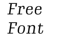 Gimlet Micro Narrow Light Italic