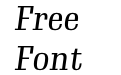 Gimlet Text Condensed Italic