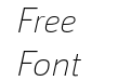 Helia Thin Italic