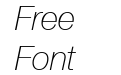 Helvetica 36 Thin Italic