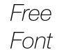 Helvetica Neue Cyr Thin Italic