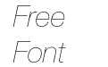 Helvetica Neue Cyr Ultra Light Italic