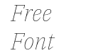 IBM Plex Serif Thin Italic