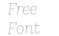 Kazimir Text Hairline Italic