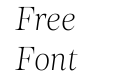 Loretta Display VF Extra Light Italic