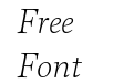 Maecenas Thin Italic