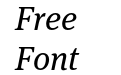 Meta Serif Pro Book Italic