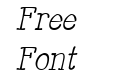 Mitchell Park East Italic