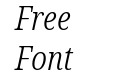 Noto Serif Condensed Light Italic