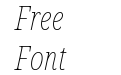 Noto Serif Extra Condensed Thin Italic