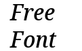 Noto Serif Semi Condensed Medium Italic