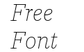 Parry Thin Italic