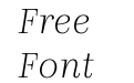 Presti Text Light Italic