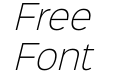 Sinkin Sans 200 X Light Italic