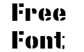 Stencil Sans Extrabold Regular