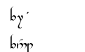 Tengwar Gandalf Medium