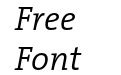 The Serif Semi Light Italic