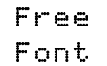 Apple II Screen Typeface