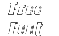 Avondale Outline Italic