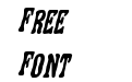 Black Gunk Staggered Italic