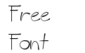 A HandMade Font