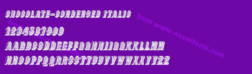 Chocolate-Condensed ItalicPreview