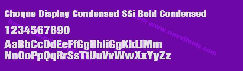 Choque Display Condensed SSi Bold CondensedPreview