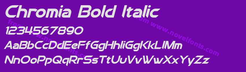 Chromia Bold ItalicPreview