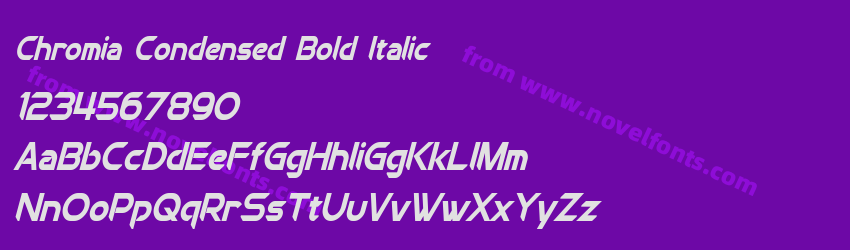 Chromia Condensed Bold ItalicPreview