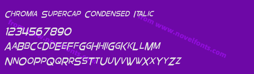 Chromia Supercap Condensed ItalicPreview