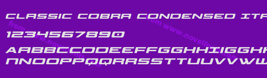 Classic Cobra Condensed ItalicPreview