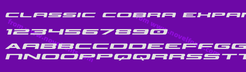 Classic Cobra Expanded ItalicPreview