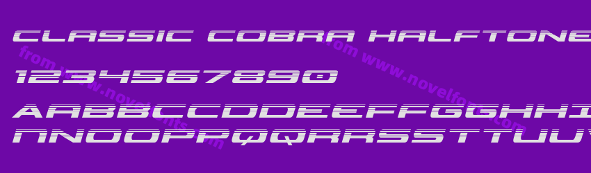 Classic Cobra Halftone ItalicPreview