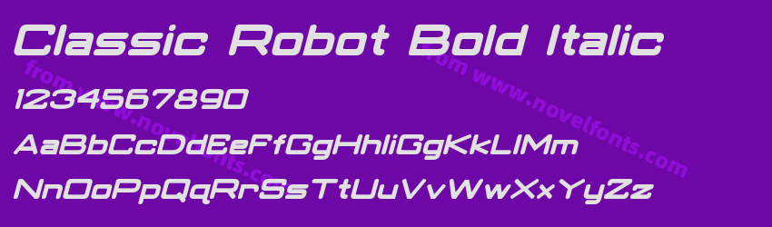 Classic Robot Bold ItalicPreview