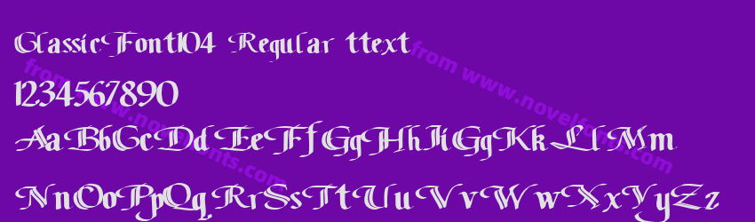 ClassicFont104 Regular ttextPreview