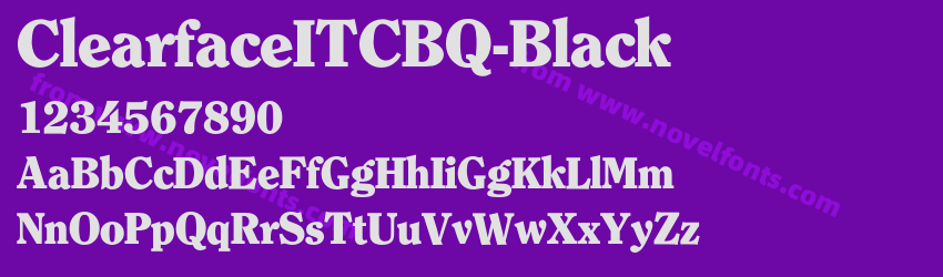 ClearfaceITCBQ-BlackPreview