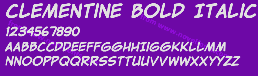 Clementine Bold ItalicPreview