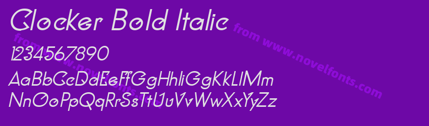 Clocker Bold ItalicPreview