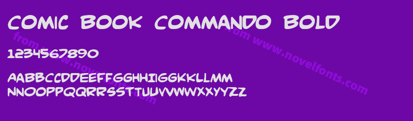 Comic Book Commando BoldPreview